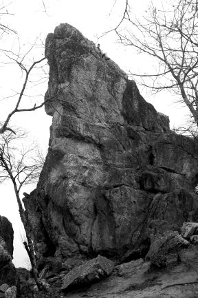 Husband atop Dragon's Tooth Blacksburg VA by Andrea Badgley on Butterfly Mind