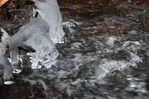 Ice blobs in Little Stony Creek by Andrea Badgley on Butterfly Mind