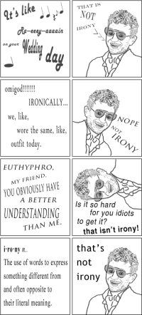 Only Hipsters know Irony by J David Ramsey on jdavidramsey.com