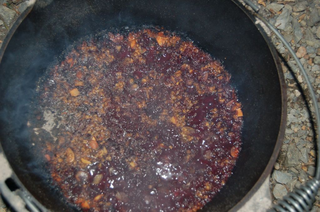 Burned campfire blueberry crisp on andreabadgley.com