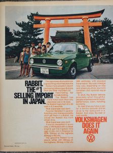 Mad Men anyone? 1977 Volkswagen ad from Rolling Stone magazine on andreabadgley.com