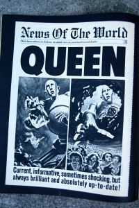 Ad in Rolling Stone for Queen's "News of the World" album, released October 1977 on andreabadgley.com