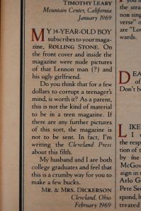 Reader letter from angry parents to Rolling Stone magazine, 1977 issue 254, on andreabadgley.com