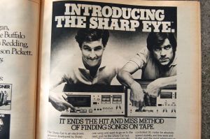 Sharp Eye tape player ad, Rolling Stone magazine, 1977 on andreabadgley.com