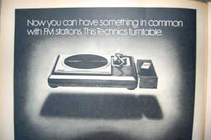 When radio played vinyl - Technics turntable ad, Rolling Stone magazine, 1977 on andreabadgley.com