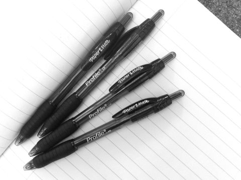 New Pens, black and white photograph on andreabadgley.com