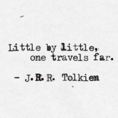 little by little Tolkien