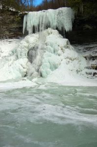 Frozen Waterfall: The Cascades, January 26, 2014 near Blacksburg, Virginia on andreabadgley.com
