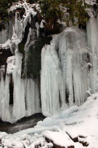 Icicles on winter hike to Cascades near Blacksburg, Virginia. January 2014 on andreabadgley.com