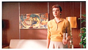 Peggy in Don's office with Butternut painting by Michal Shapiro