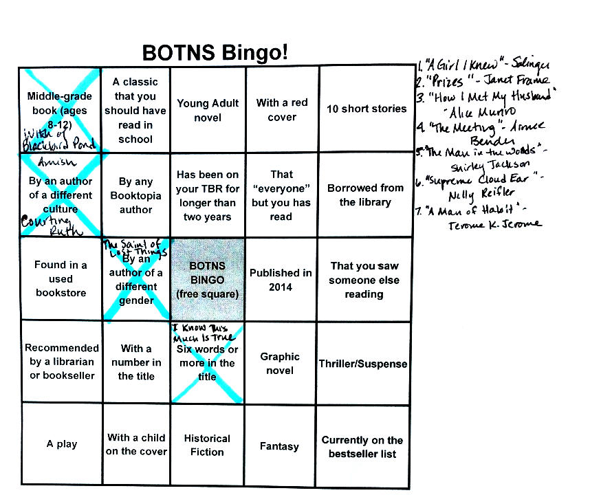 Andrea Badgley's Summer Book Bingo Card via Books On The Nightstand
