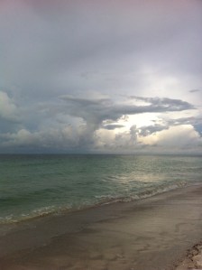 Evening light through storm clouds. Anna Maria Island, FL, by Andrea Badgley on Butterfly Mind
