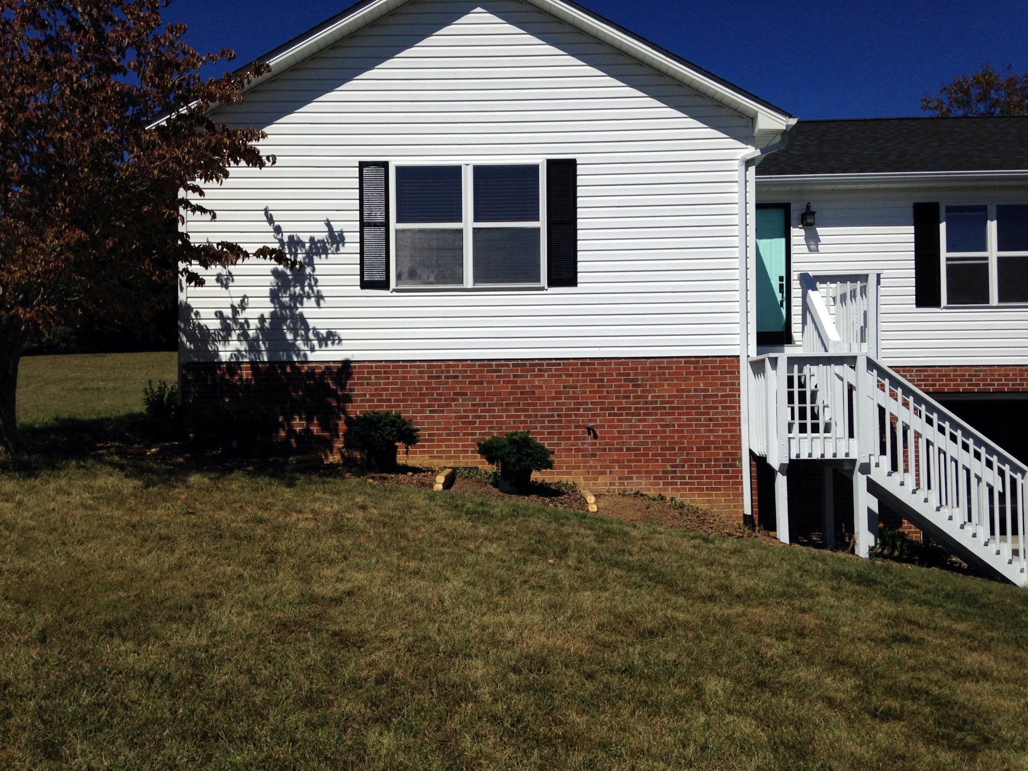 House before flower bed