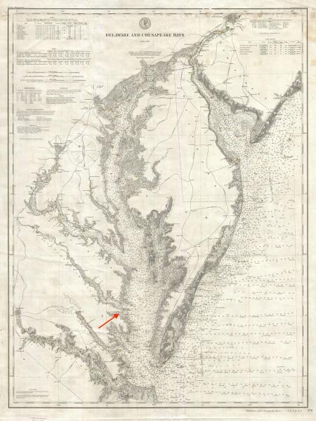 1893_U.S._Coast_Survey_Nautical_Chart_or_Map_of_the_Chesapeake_Bay_and_Delaware_Bay_-_Geographicus_-_ChesapeakeBay-uscs-1893