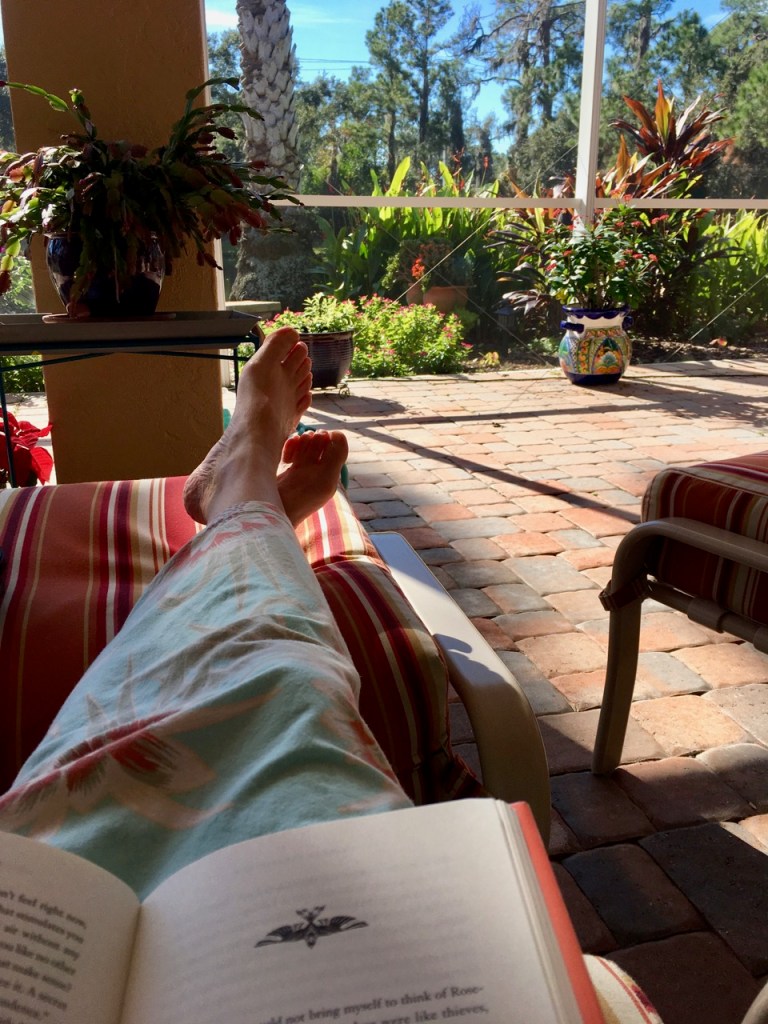 reading relaxing lanai sarasota
